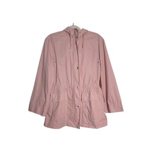Madewell Small Soft Pink Raincoat Utility Jacket Cottagecore Coastal Preppy Chic